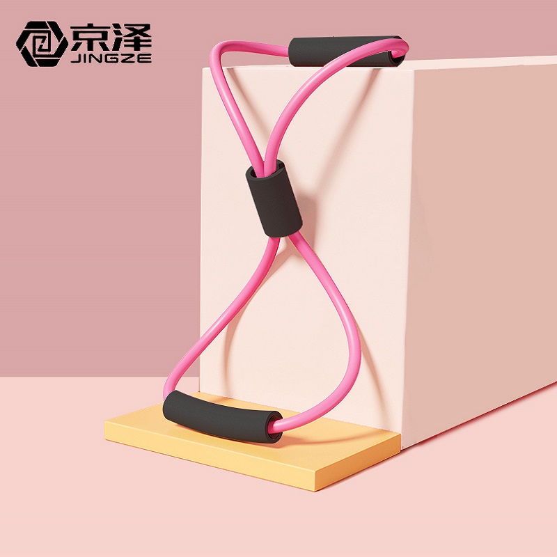 开肩美背!瑜伽8字拉力器健身神器