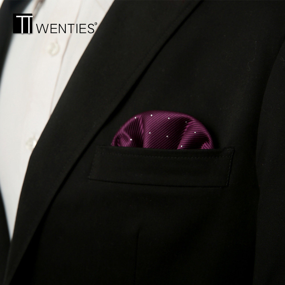 入门级男士西服口袋巾 手帕巾已造型好 潮男西装配饰胸巾袋巾手帕_折2