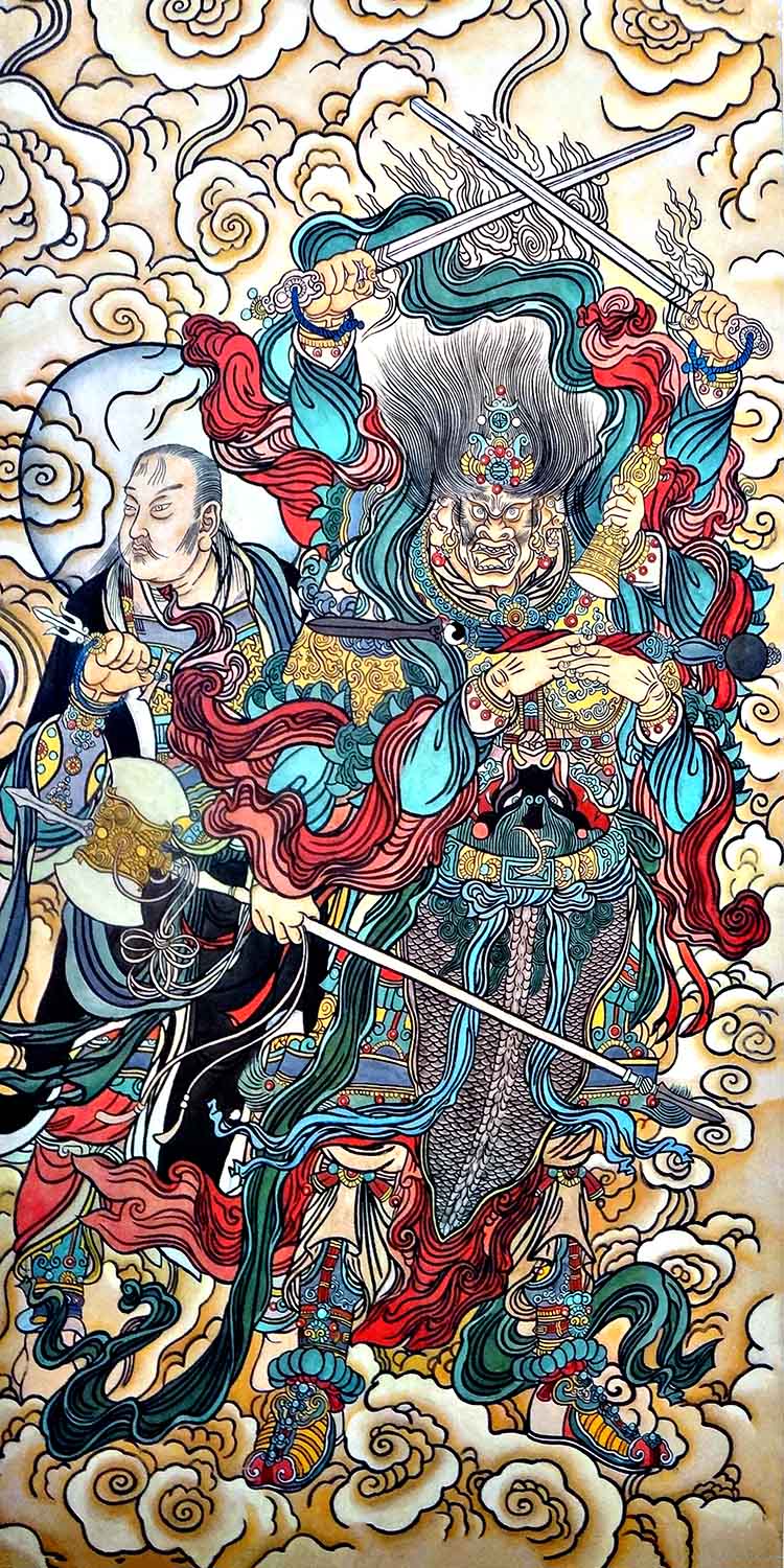 道教护法雷祖普化天尊天蓬元帅真武大帝祖师天猷元帅王