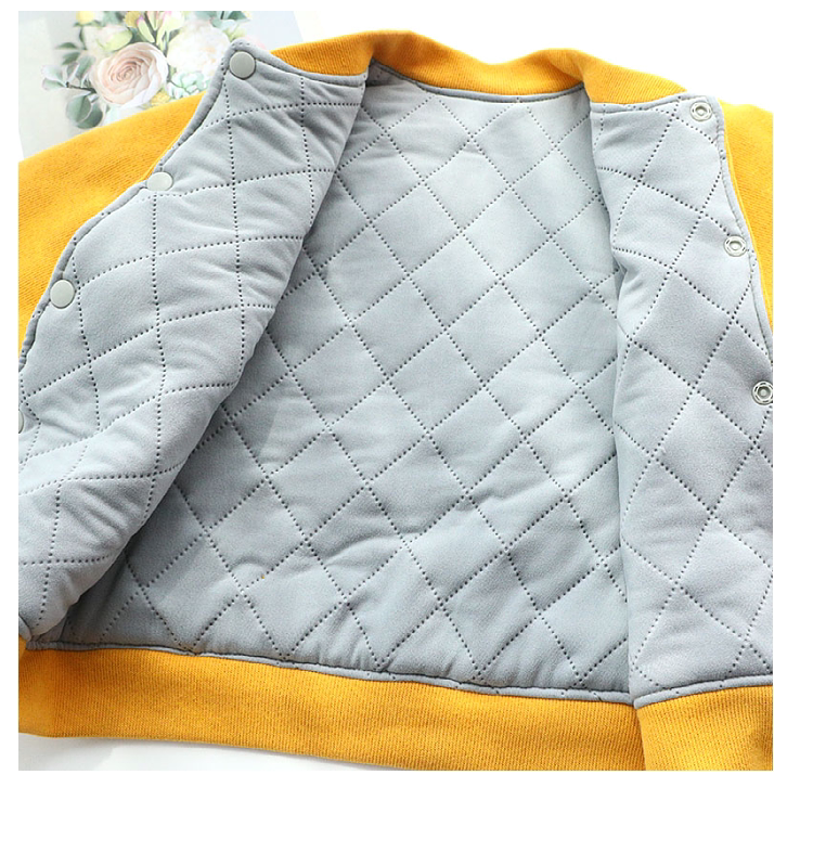 儿童棉袄秋冬新款男童女童保暖绗棉内胆长袖开衫外套棉内胆上衣