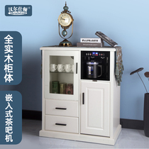 Hanerston modern simple new Chinese style All solid wood tea bar machine Office household disinfection cabinet Water dispenser tea cabinet