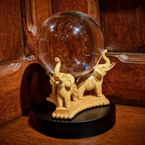 Genuine Harry Potter Perimeter Water Crystal Ball Solid Glass Ball Elephant base Handset Swing Movie Props