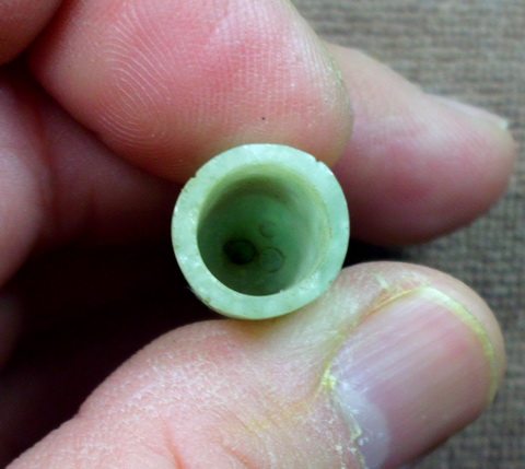 Мундштуки С мужской зеленый старый жадеит держатель сигареты