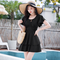 Swimsuit Womens Bubble Spa 2021 New Exploits With Wind Conservative Conjoined Veil Lady Sexy Big Code Swimsuit