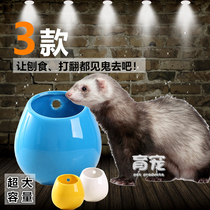 Pet snow mince pots supplies anti-gouging ceramic easy to clean anti-picky anti-overturning can fix two chameleon cat soil dialing mouse