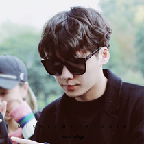 Li Yifeng Qi Wei star with 2020 new big frame sunglasses men and women Net red street shot face small sunglasses