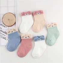 Spring and autumn newborn baby baby cotton socks loose childrens socks for boys and girls in socks cartoon socks 0 -- 3 years old