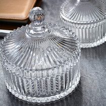 Coffee European style retro sugar cube jar Princess glass storage jar Candy box part