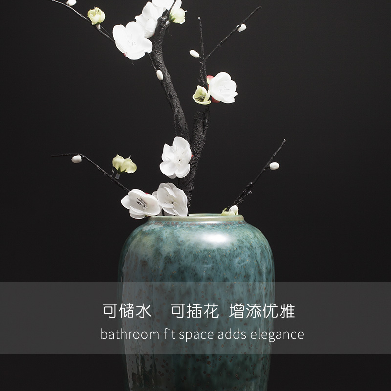 Jingdezhen ceramic vase of new Chinese style table sitting room adornment flowers sitting room adornment is placed arts and crafts