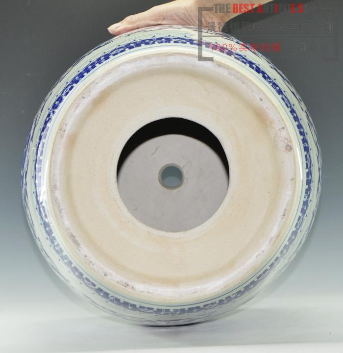 Jingdezhen blue and white ceramics apple who cooler who sitting room of Chinese style household furnishing articles decorations arts and crafts