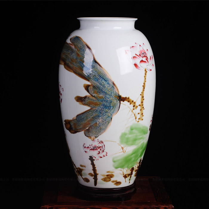 The Big vase classical jingdezhen ceramics up sitting room ground suit China decoration vase TV ark