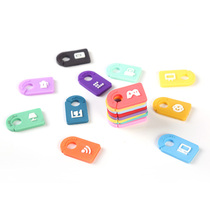 Nacai power socket signage data cable sorting identification card power cord color label card