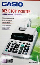 Casio Print Calculator FR-2650T-WE