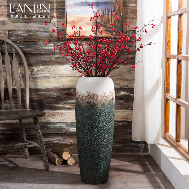 Ceramic vase furnishing articles sitting room decoration ideas dried flower arranging flowers large vases, contracted and I household adornment