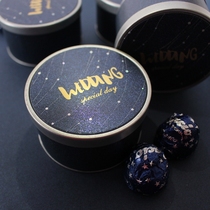 Star tinplate candy box European round tinplate box wedding companion gift box return gift box creative candy box