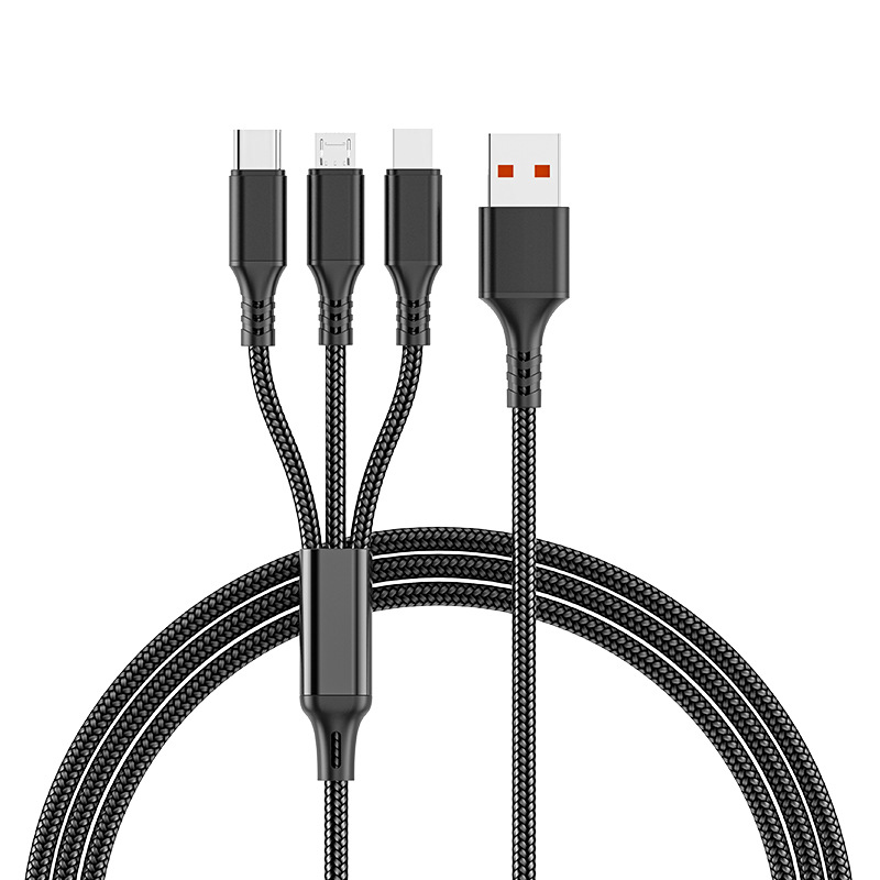 Multi-function charging line - drag three ping class - Taobao
