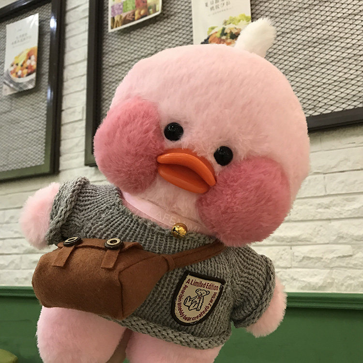 网红鸭穿毛衣玻尿酸鸭毛绒玩具