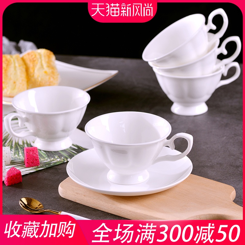 Jingdezhen ceramic tea cup coffee milk cup ipads porcelain boreal Europe style restoring ancient ways coffee cups and saucers suit