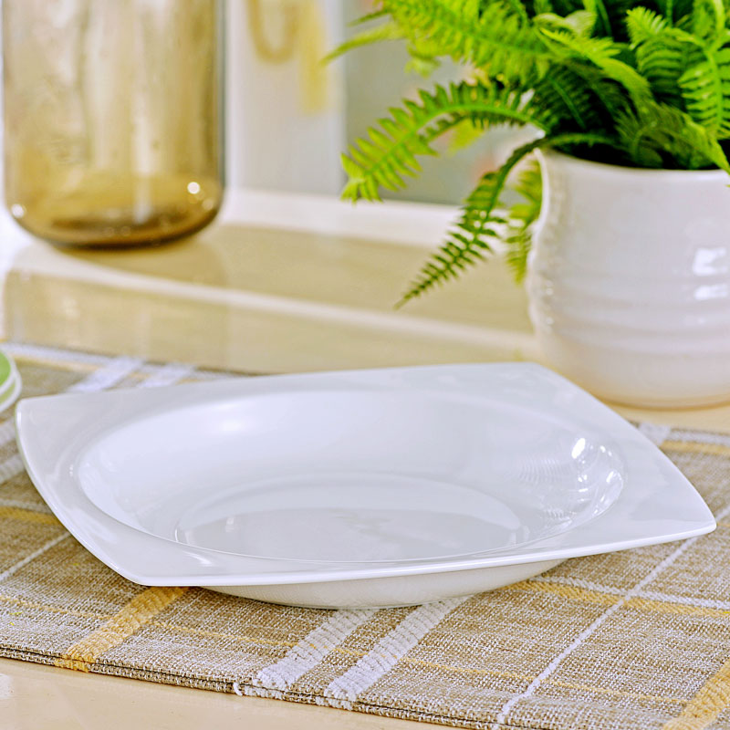 Jingdezhen ceramic tableware household jobs rainbow such as bowl of the big flat dishes chopsticks DIY combination suit western - style food plate