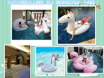 Sanya-Net red (rental) super unicorn swimming ring water inflatable Mount floating bed floating row