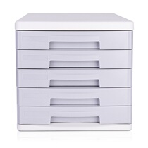 Deli 9762 desktop file cabinet A4 file cabinet five-layer stationery desktop color Deli office supplies
