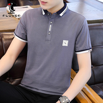 Woodpecker polo shirt men's tide brand summer short sleeve T-shirt 2022 new Korean slim clothes tide handsome men's clothing