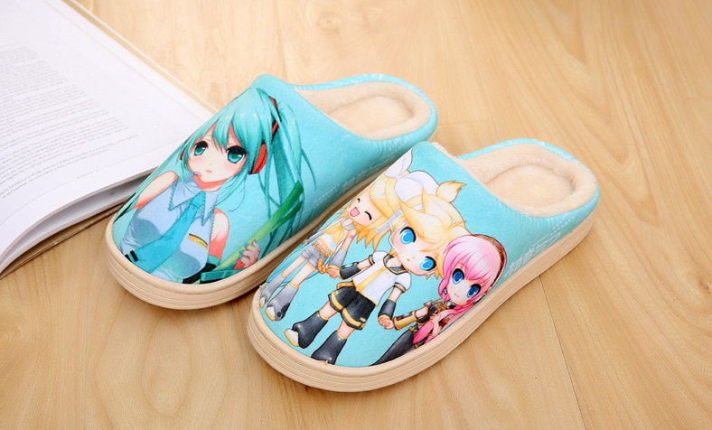 fate系列棉拖鞋子saber约会大作战缘之空初音未来冬男女动漫周边