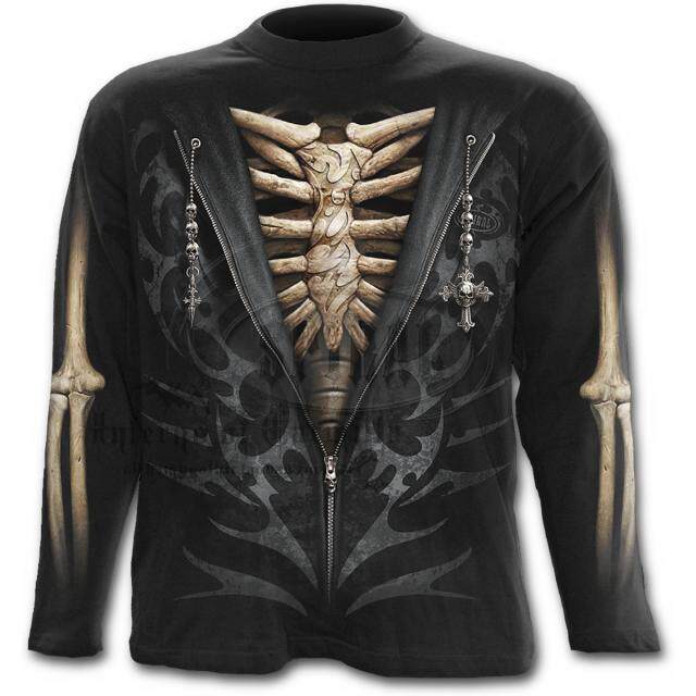 英国预定重金属哥特摇滚正品spiral tr373700 unzipped 长袖t恤