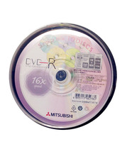 Original Mitsubishi DVD-R 16X 10-piece barrel blank burning disc
