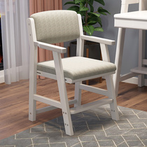 All solid wood desk and chair simple home childrens corrective sitting chair for primary school students comfortable writing computer chair
