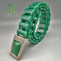 Xiao Yazhai natural A-goods chalcedony agate belt mens business and leisure boutique jade belt mens women