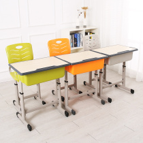 Student tables and chairs Childrens lifting tables and chairs set Training and tutoring class tables Learning and writing Household desks set