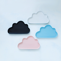 Wonderful Home Day-Style Matt Frosted Cartoon Cloud Doo Dish Children Early Dinner Plate Ceramic Fruit Pastry Dish sauces