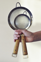 Auxiliary Food Soy Milk Filter Screen Baking Tool Stainless Steel Sugar Flour Screen Fried Net Milk Tea Dumplings Noodle Bailing Spoon