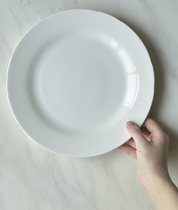 Wonderful HOME Bone Porcelain Dishes Home Dish White Pasta White Pasta Pan Flat Pan Foreign Trade Outlet