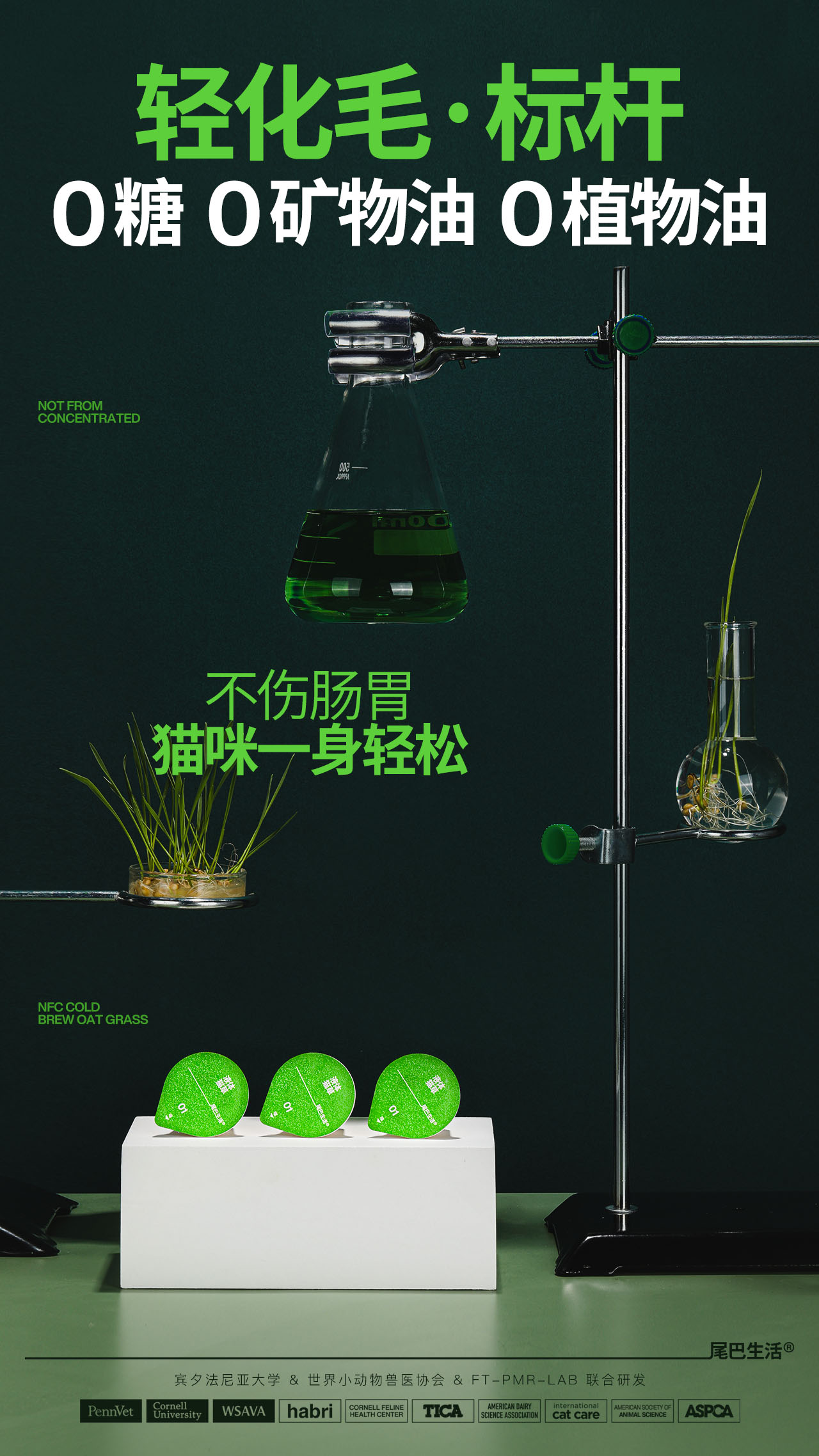 Кошки закуски 跟毛球说拜拜~尾巴生活液体猫草即食成猫吐毛球化毛猫咪零食绿汁 Furrytail Кошки закуски 跟毛球说拜拜~尾巴生活液体猫草即食成猫吐毛球化毛猫咪零食绿汁 Furrytail