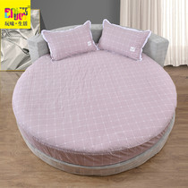 Special value round bed sheets round bed hats cotton single bed skirt Hotel hotel bedding flowers a variety of pink white purple