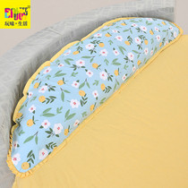 New cotton double abrasive pillowcase round bed moon pillow curved crescent pillow pillow inner liner custom graffiti