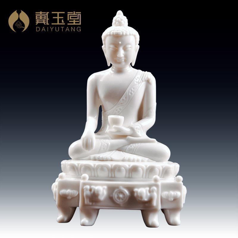 Yutang dai ceramic Buddha handicraft furnishing articles to/Leo shakyamuni Buddha temple D44-35 a