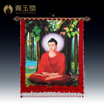 Dai Yutang living room Buddha Hall decoration Sakyamuni mural painting background wall oil painting home accessories decoration
