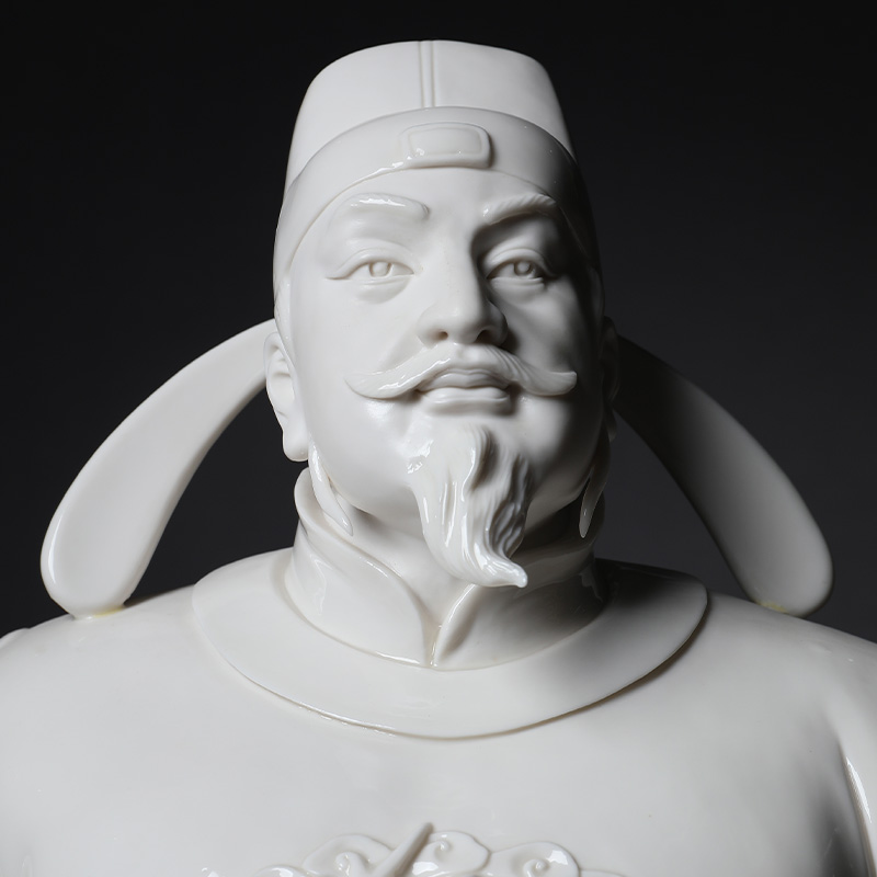 Yutang dai dehua white porcelain ", "emperor taizong" cheng sitting room person furnishing articles in ancient its art collection