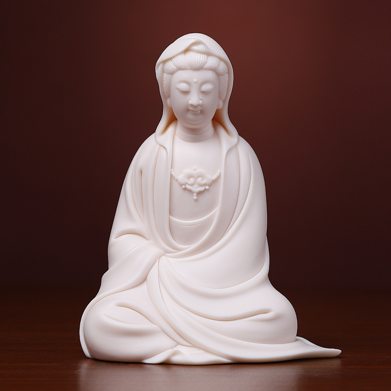 Yutang dai household dehua white porcelain guanyin bodhisattva Buddha shakyamuni Buddha worship that occupy the home furnishing articles/take the Buddha