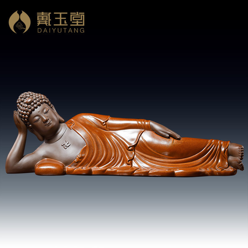 Yutang dai household dehua ceramic Buddha sakyamuni tathagata Buddha worship that occupy the home furnishing articles/sleeping Buddha sitting room