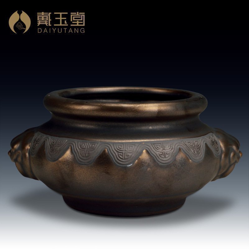 Yutang dai rust ceramic glaze antique aroma stove Buddha incense buner/smoked incense buner 2 or more optional D83-62