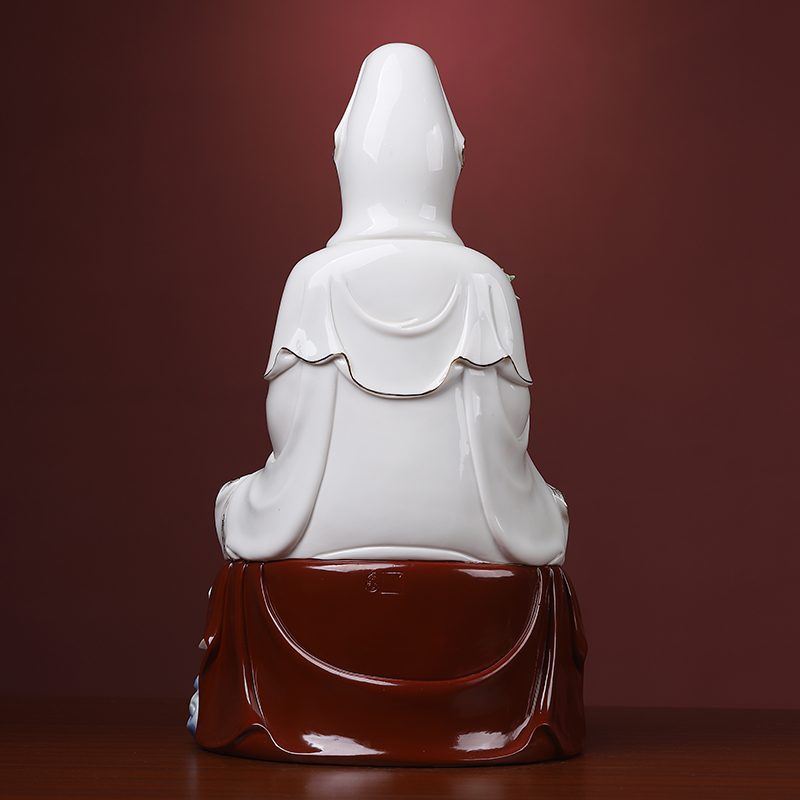 Yutang dai porcelain goddess of mercy guanyin bodhisattva Buddha sitting room home home furnishing articles/xiangyun guanyin