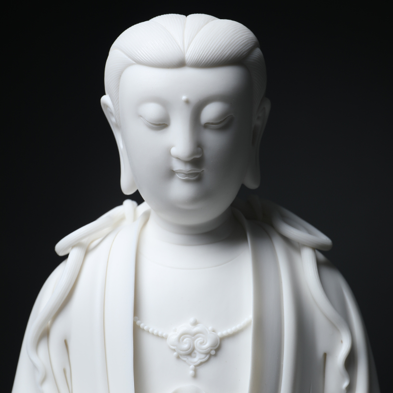 Yutang dai dehua white porcelain Buddha ceramics handicraft jian - pin Lin, purdue beings (the set limit to 99)