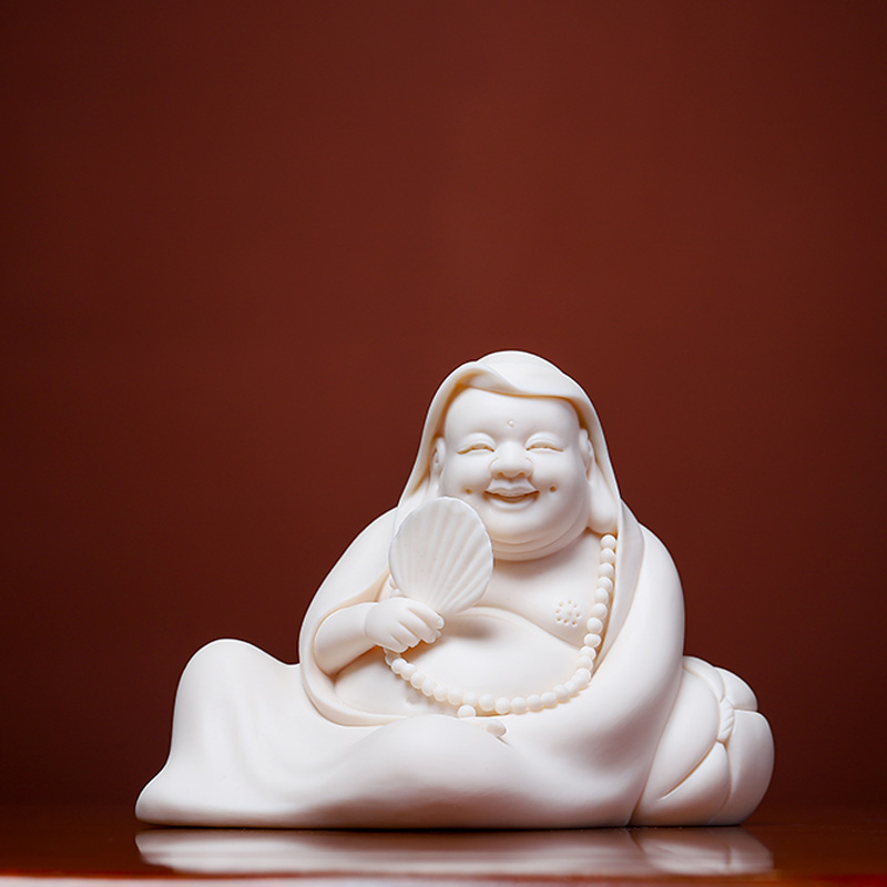 Yutang dai household ceramics laughing Buddha maitreya Buddha a bigger home to worship the Buddha crafts/happy smiling