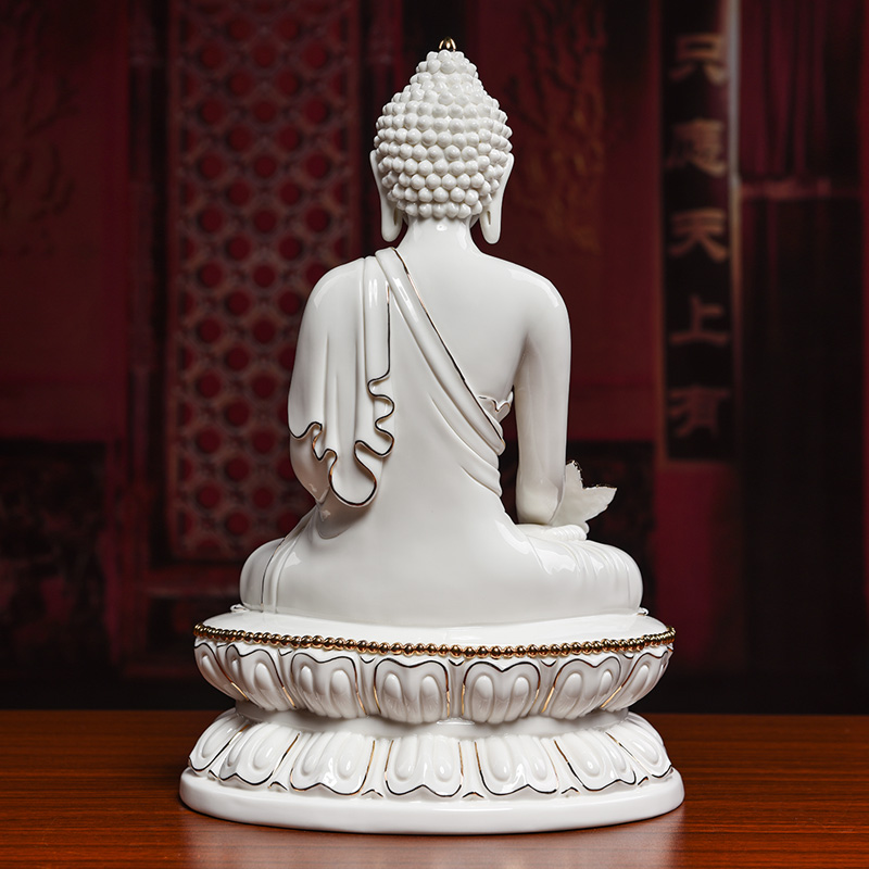 The see colour white porcelain yutang dai dehua medicine The guru Buddha amitabha Buddha furnishing articles ceramic its/D46-25 e