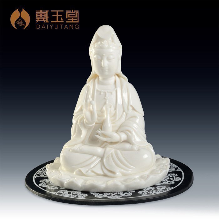 Yutang dai ceramic small guanyin Buddha with Buddha avalokiteshvara furnishing articles furnishing articles dehua white porcelain porcelain