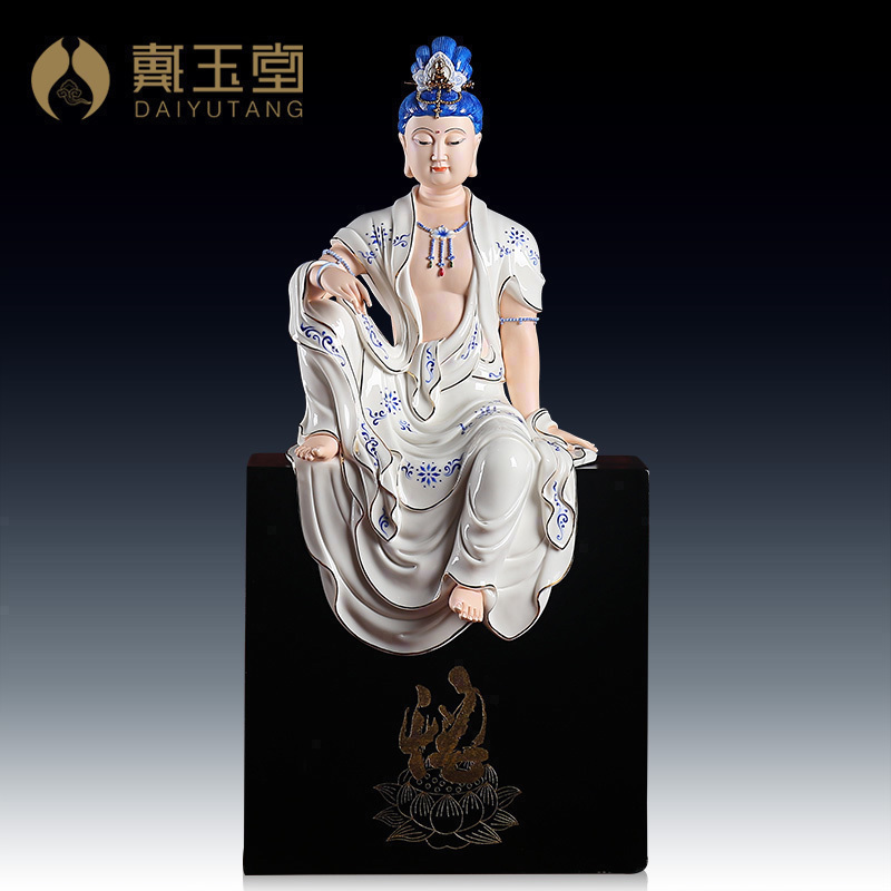 Yutang dai dehua avalokitesvara figure of Buddha, its art ceramics/19 inches free goddess of mercy